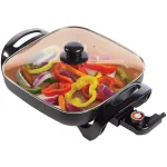 Brentwood Appliances 12 in. Copper Nonstick Electric Skillet, 1300W, 144 sq. in. Cooking Area thumbnail 4