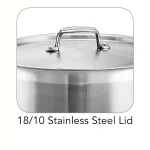 Tramontina Gourmet 16 qt. Stainless Steel Stock Pot with Lid thumbnail 4
