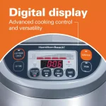 Hamilton Beach 16-Cup Stainless Steel Rice Cooker and Slow Cooker with Fuzzy Logic Technology thumbnail 7