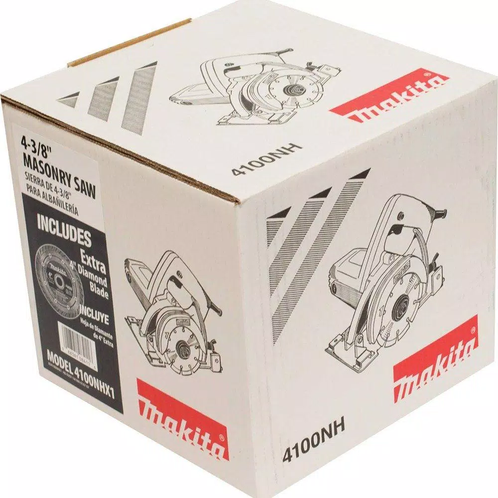 Makita 4-3/8 in. 12 Amp Masonry Saw with 4 in. Diamond Blade