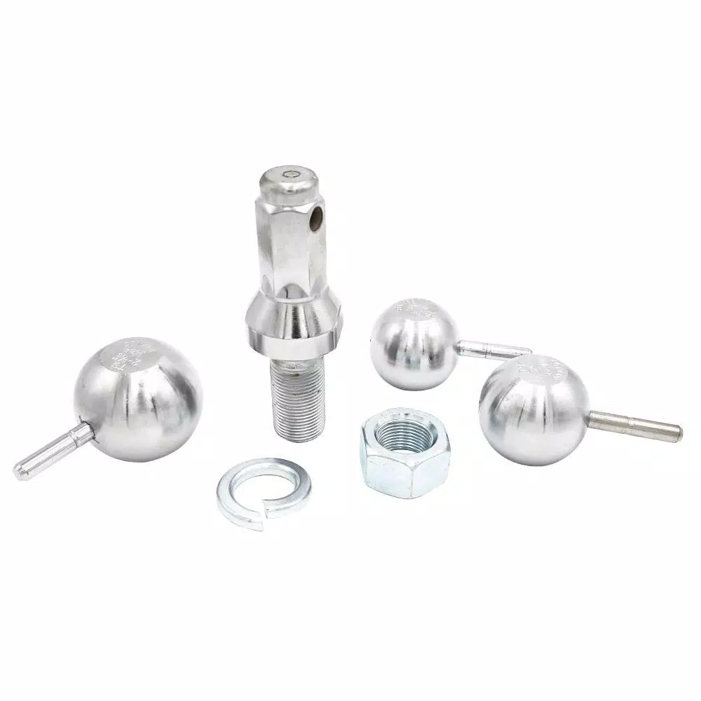 TowSmart Class 3 Interchangeable Chrome Hitch Ball System - 1-7/8 in., 2 in., and 2-5/16 in.