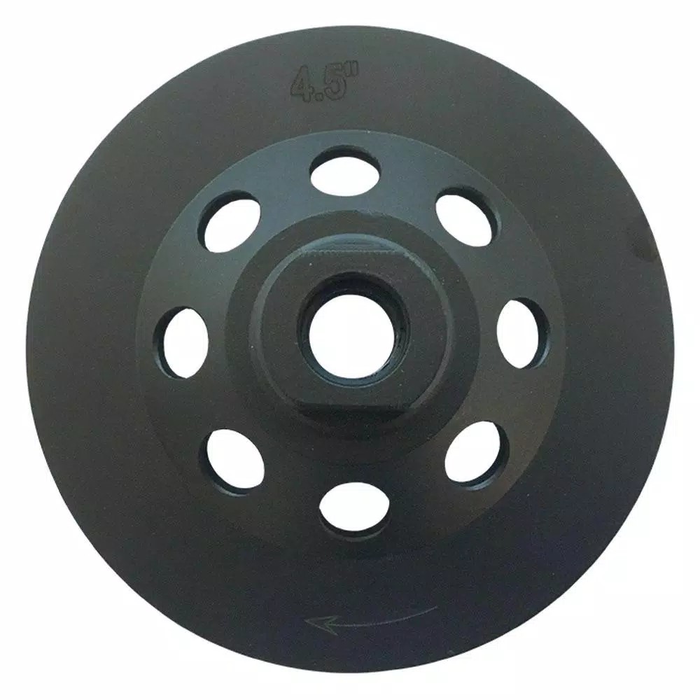 EDiamondTools 4.5 in. 6-Segment PCD Diamond Grinding Wheel for Epoxy, Paint, and Coatings