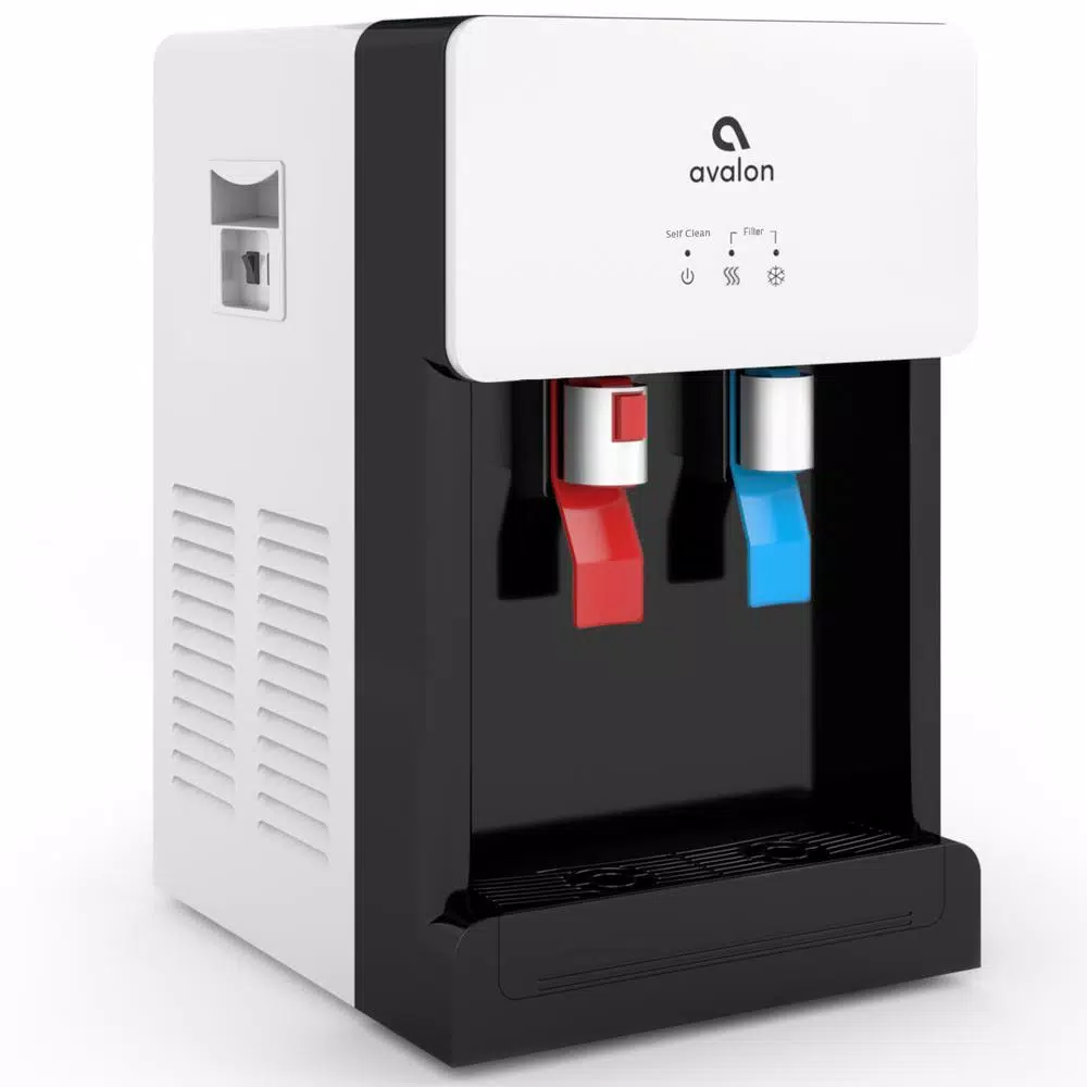 Avalon Countertop Bottleless Water Cooler Dispenser, Hot & Cold, Self-Cleaning Ozone, White
