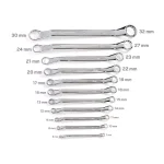 TEKTON 11-Piece Metric 45° Offset Box End Wrench Set, 6-32 mm thumbnail 3