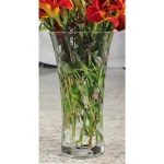 Lorren Home Trends Laurus Crystal Collection 11.5 in. Cut Crystal Flower Vase, Made in Italy thumbnail 2