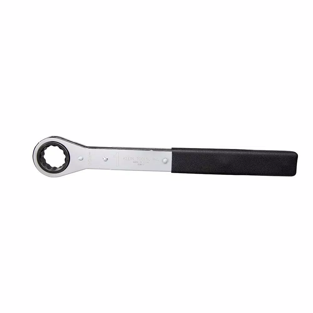 Klein Tools 1 in. Ratcheting Box End Wrench, Chrome Plated
