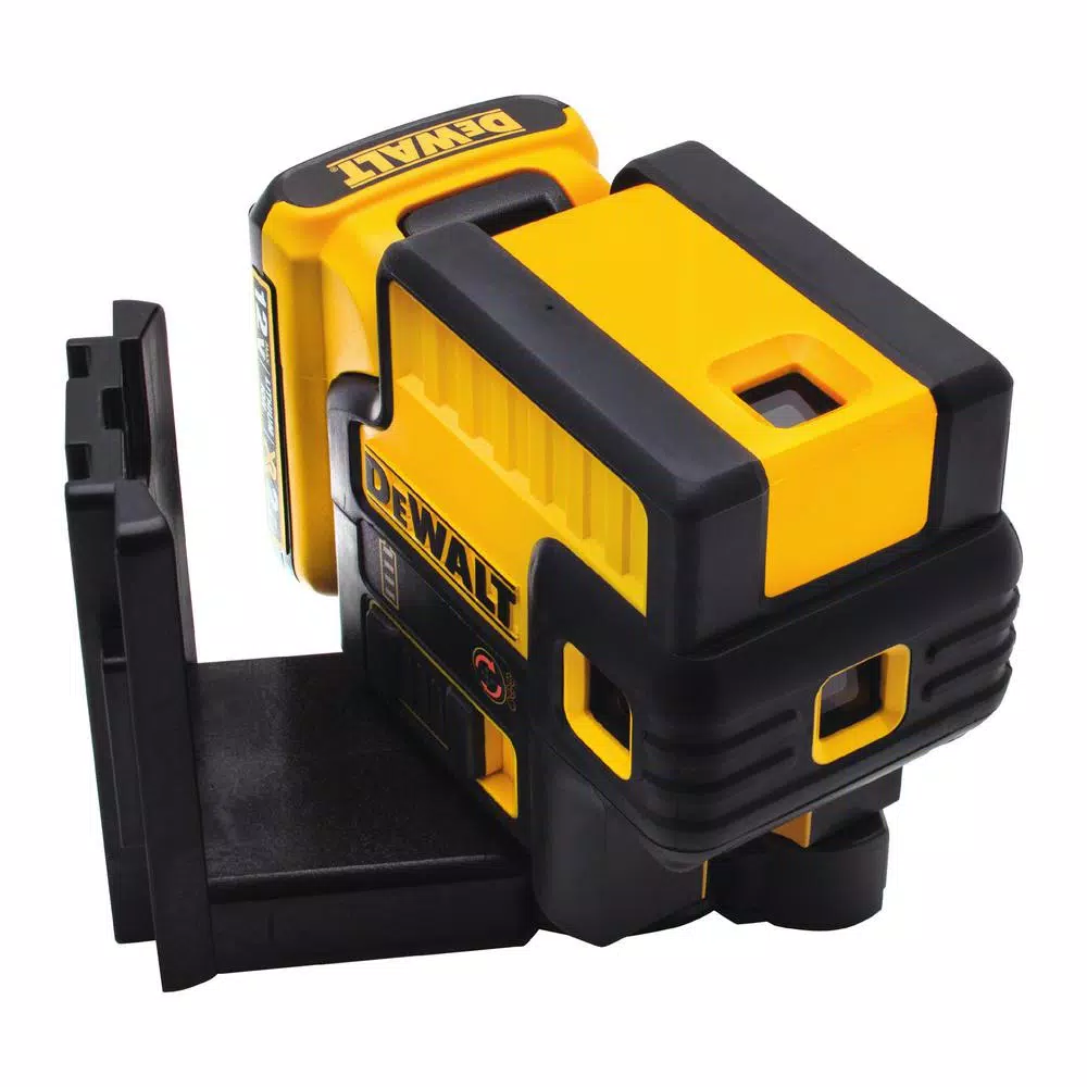 DEWALT 12V MAX Red 5-Spot Self-Leveling Line Laser Level, 100 ft. Range with TSTAK Case