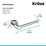 KRAUS Elie Chrome Solid Brass Toilet Paper Holder thumbnail 2