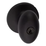 Sure-Loc Hardware Arapaho Vintage Bronze Egg Shaped Keyed Entry Doorknob, Brass Construction thumbnail 2