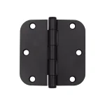 Everbilt 3-1/2 in. x 5/8 in. Radius Matte Black Steel Door Hinge, 24-Pack thumbnail 1