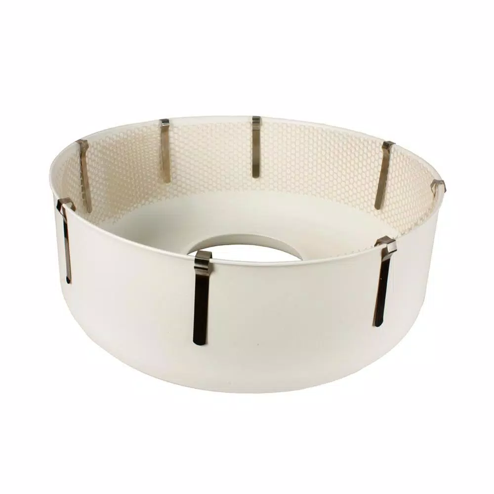 Paragon White Plastic Cotton Candy Machine Bowl with Netting and Metal Clips