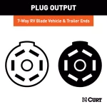 CURT 7-Way RV Blade Connector Plug & Socket Kit with Hardware thumbnail 8