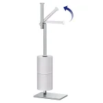 Gatco Latitude II Square Freestanding Toilet Paper Holder with Storage, Chrome thumbnail 3