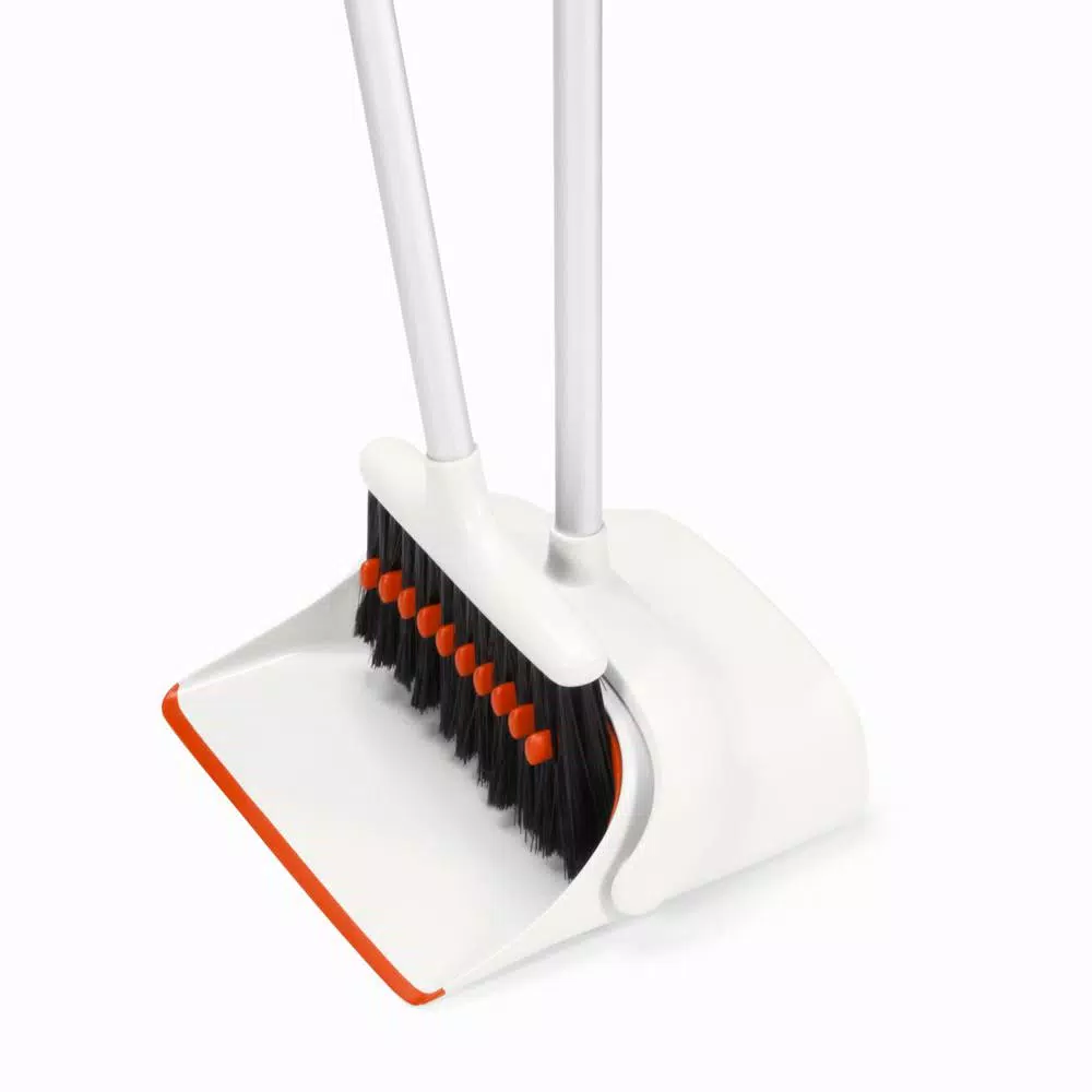 OXO Good Grips Upright Sweep Set, Broom and Dustpan with Compact Storage
