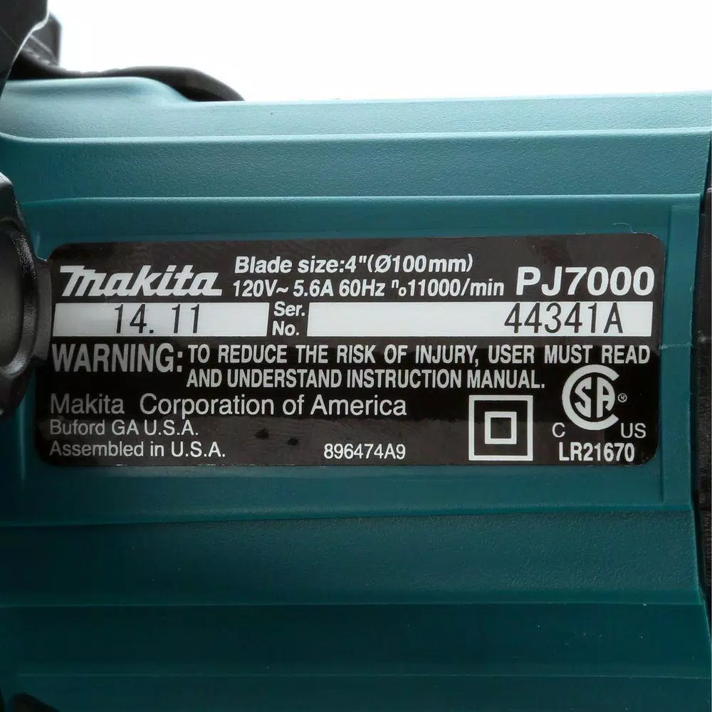 Makita 6 Amp Corded Plate Joiner with 11,000 RPM and Tool Case