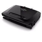 George Foreman Rapid Grill Series 8-Serving Electric Indoor Grill and Panini Press, Black thumbnail 1
