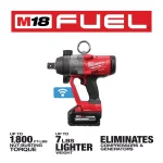 Milwaukee M18 FUEL 1 in. High Torque Impact Wrench Kit with ONE-KEY, Two 8.0 Ah Batteries & Charger thumbnail 3