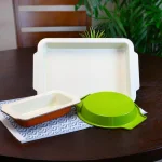 Unbranded Imbue Color Splash 3-Piece Bakeware Set, Carbon Steel with Ceramic Nonstick Interior thumbnail 4