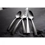 Oneida Chef's Table Hammered 18/0 Stainless Steel European Dinner Forks, Set of 12 thumbnail 2