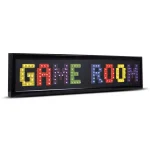 Crystal Art Gallery Game Room Framed LED Sign - Retro 8-Bit Arcade Style Wall Decor thumbnail 2