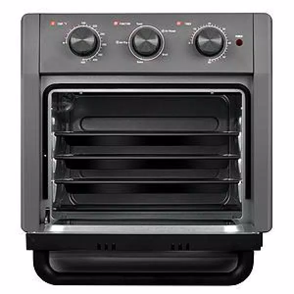 Boyel Living 19 Qt. Air Fryer Toaster Oven with Air Fry, Roast, Toast, Broil, Bake Functions - Sandy Grey