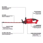 Milwaukee M18 FUEL 18V Brushless Cordless Hedge Trimmer 2-Pack (Tool-Only) thumbnail 2