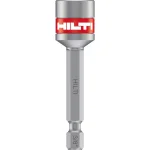 Hilti 3/8 in. x 2 in. Magnetic Nut Setter with 1/4 in. Hex Shank thumbnail 2