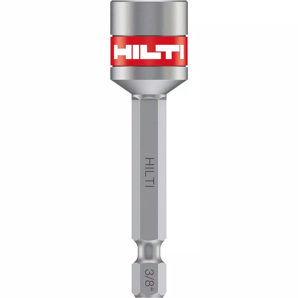 Hilti 3/8 in. x 2 in. Magnetic Nut Setter with 1/4 in. Hex Shank