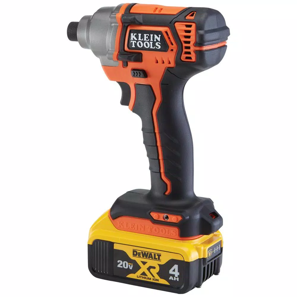 Klein Tools Compact Impact Driver, 20V Cordless, 1/4 in. Hex Drive, Tool Only