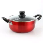 Better Chef 2 Qt. Round Aluminum Nonstick Dutch Oven with Glass Lid, Red thumbnail 1