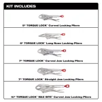 Milwaukee TORQUE LOCK Locking Pliers 5-Piece Set thumbnail 2