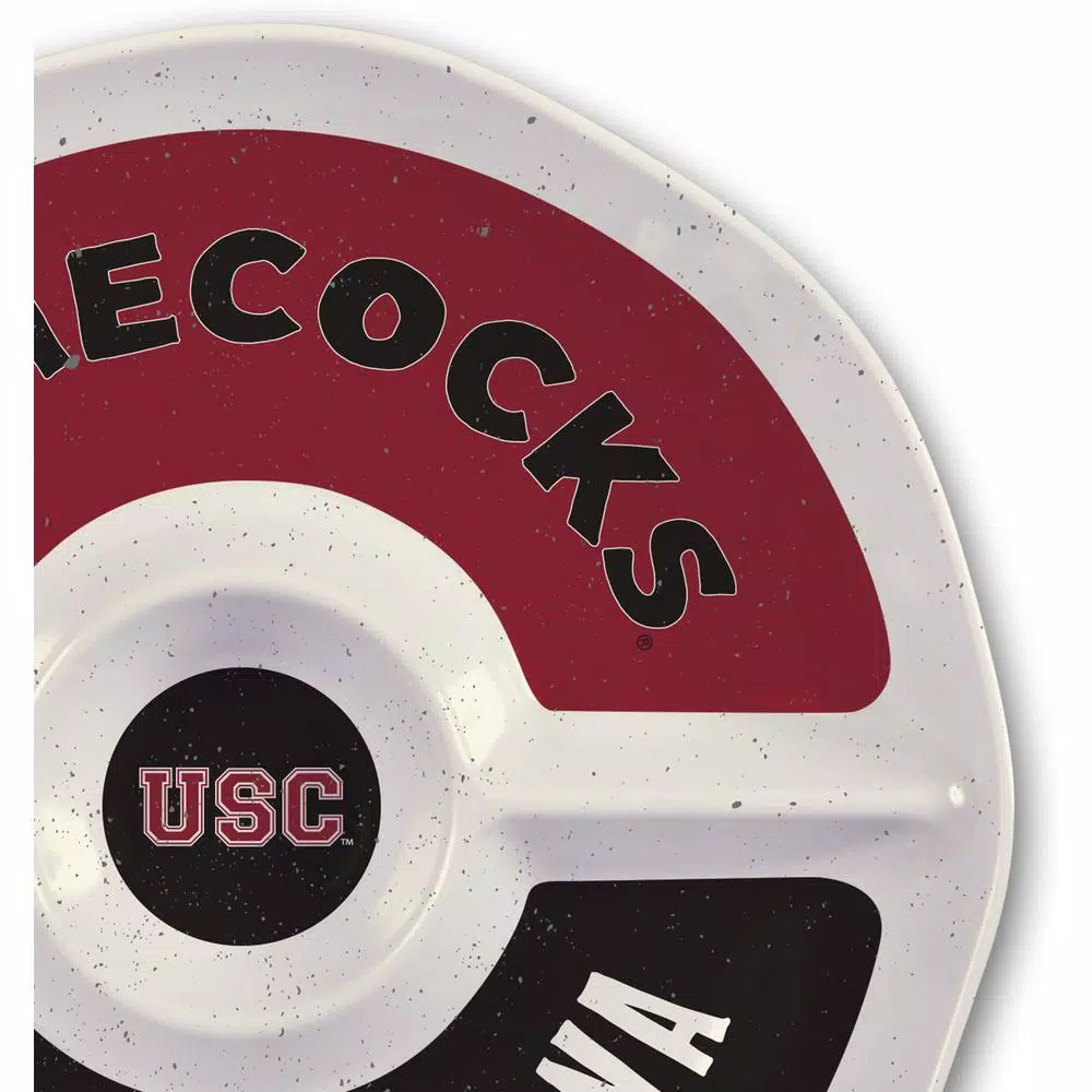 Magnolia Lane South Carolina NCAA Officially Licensed 15 in. Melamine Chip and Dip Serving Tray