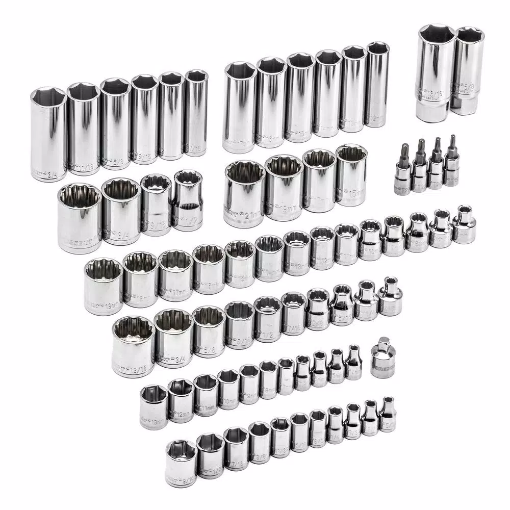 Crescent 170-Piece Mechanic Tool Set with 1/4 in. 3/8 in. and 1/2 in. Drive SAE/Metric Sockets