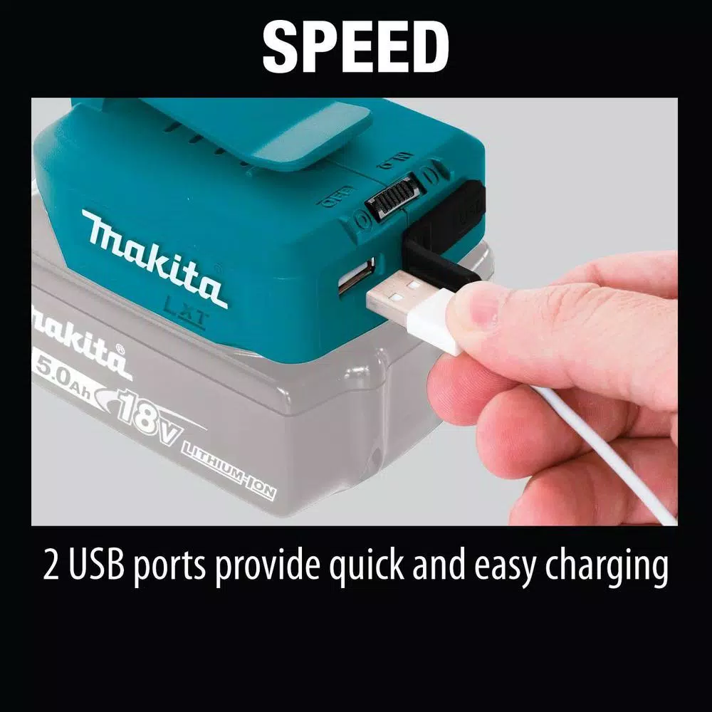 Makita ADP05 18V LXT Lithium-Ion Cordless USB Power Source with Dual Ports