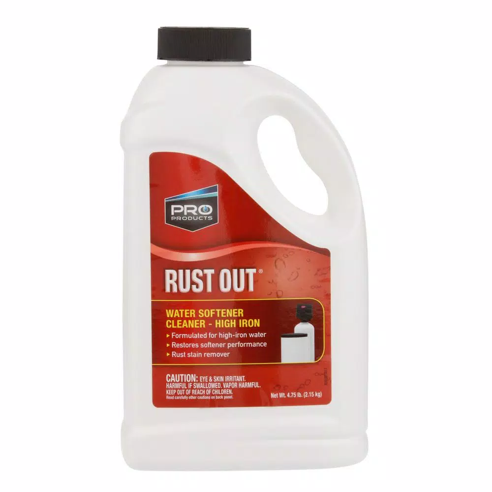 Pro Products Rust Out Rust Remover, 76 oz. Heavy Duty Iron and Rust Cleaner for Water Softeners and Household Surfaces