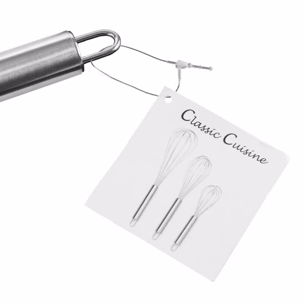 Classic Cuisine Stainless Steel Wire Whisk Set of 3