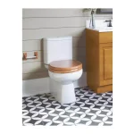 Design House Dalton Double Post Toilet Paper Holder in Honey Oak thumbnail 4