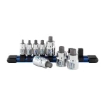 SUNEX TOOLS Sunex 938TS 8-Piece Metric Hex Bit Socket Set with 3/8 in. Drive and Aluminum Rail thumbnail 2