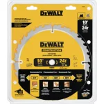 DEWALT 10 in. 24-Teeth Thin Kerf Construction Table Saw Blade (2-Pack) thumbnail 3