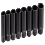 GP 1/2 in. Drive 12-Point Axle Nut Impact Socket Set, 8-Piece Metric thumbnail 2