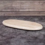 Creative Home Natural Champagne Marble Oval Serving Tray - 14 in. Beige Cheese & Pastry Board thumbnail 2