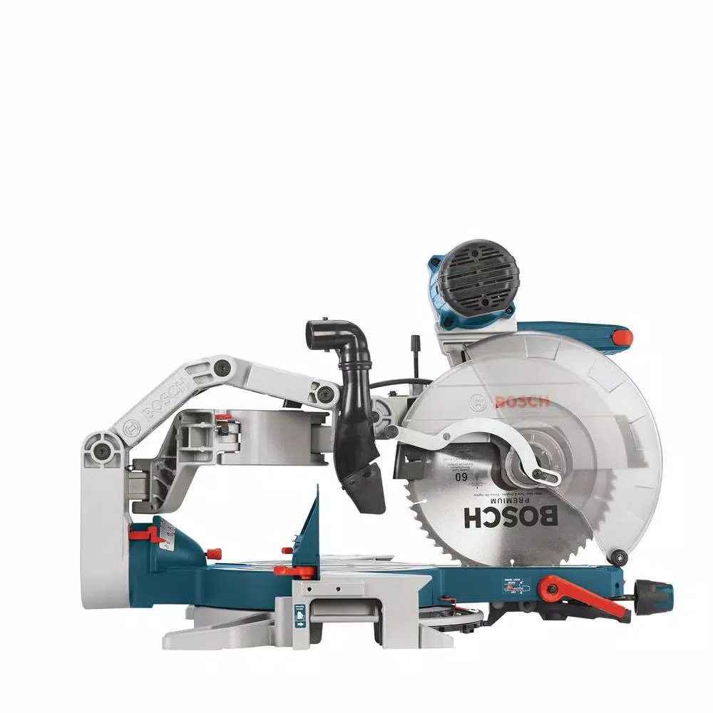 Bosch 12 in. 15 Amp Dual-Bevel Sliding Glide Miter Saw with 60 Tooth Blade