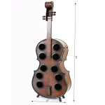 Vintiquewise Vintage Wooden Cello Shaped Wine Rack - 10 Bottle Floor Display thumbnail 5