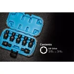 Capri Tools 3/8 in. Drive SAE Universal Impact Swivel Socket Set, 7-Piece thumbnail 3