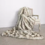 Best Home Fashion Bleached Finn Faux Fur Throw Blanket, 58 in. x 60 in. thumbnail 1