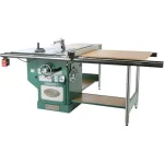 Grizzly Industrial 12 in. 5 HP 220-Volt Extreme Table Saw with Large Extension Tables thumbnail 1