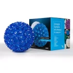 Wintergreen Lighting 7.5 in. Blue LED Starlight Sphere Decorative Light Orb with 120 Mini Lights thumbnail 5
