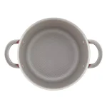 Ayesha Curry Ayesha Home Collection 4.5 Qt. Porcelain Enamel Nonstick Covered Saucepot - Sienna Red thumbnail 2