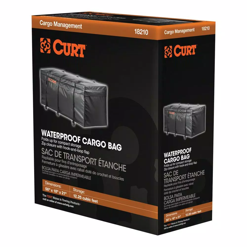 CURT 56 in. x 18 in. x 21 in. Water Resistant Hitch Cargo Bag, 12.25 cu. ft.