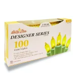 Brite Star 100-Light Gold Mini Christmas Lights, Incandescent, Green Wire (Box of 2) thumbnail 2